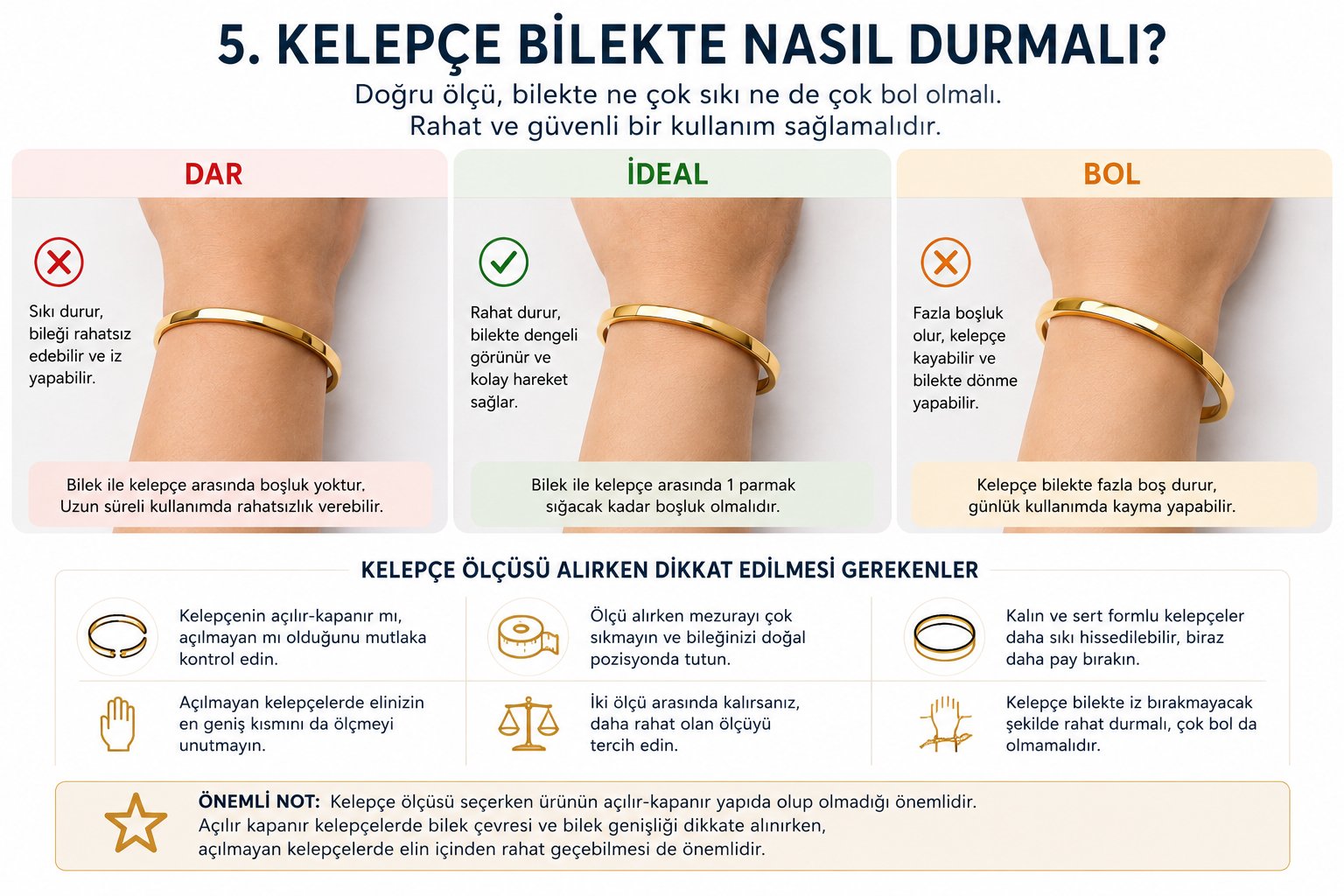 Dar ideal bol kelepçe duruşu
