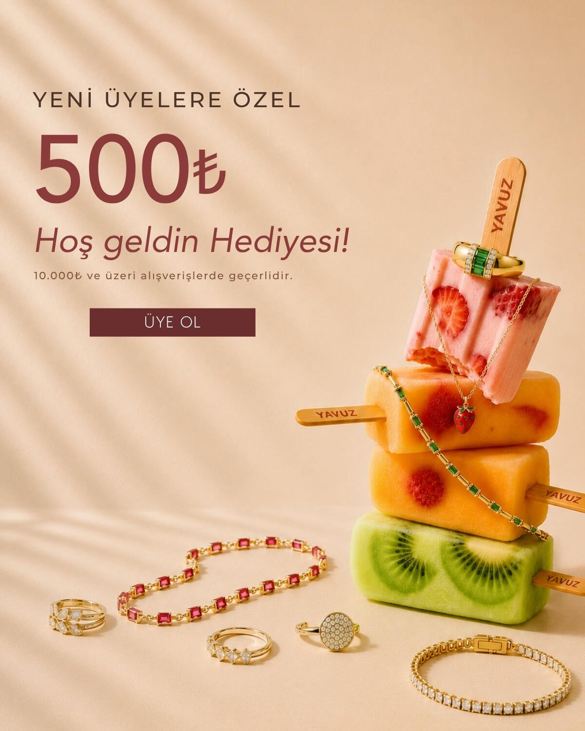 Yeni Üyelere Özel 500₺ Hoş Geldin Hediyesi!
