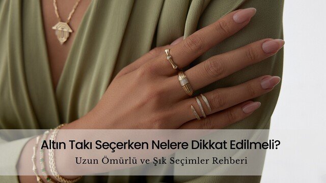 Altın Takı Seçerken Nelere Dikkat Edilmeli? Uzun Ömürlü ve Şık Seçimler Rehberi