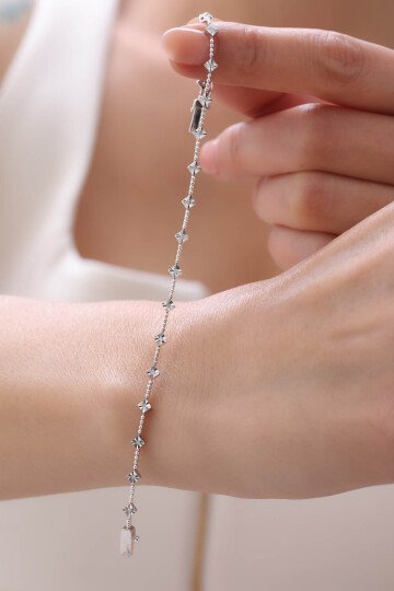 0,10 Karat Pırlanta Su Yolu Bileklik - 3