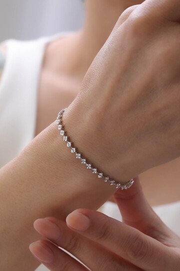 0,34 Karat Pırlanta Su Yolu Bileklik - 2