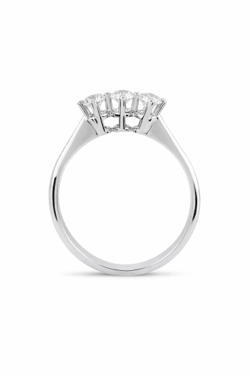 0,45 Karat Pırlanta Tria Yüzük - 2