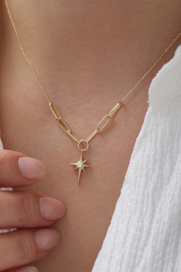 Ataş Zincir Kuzey Yıldızı Kolye - 2