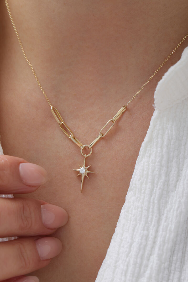 Ataş Zincir Kuzey Yıldızı Kolye - Yavuz Kuyumculuk (1)