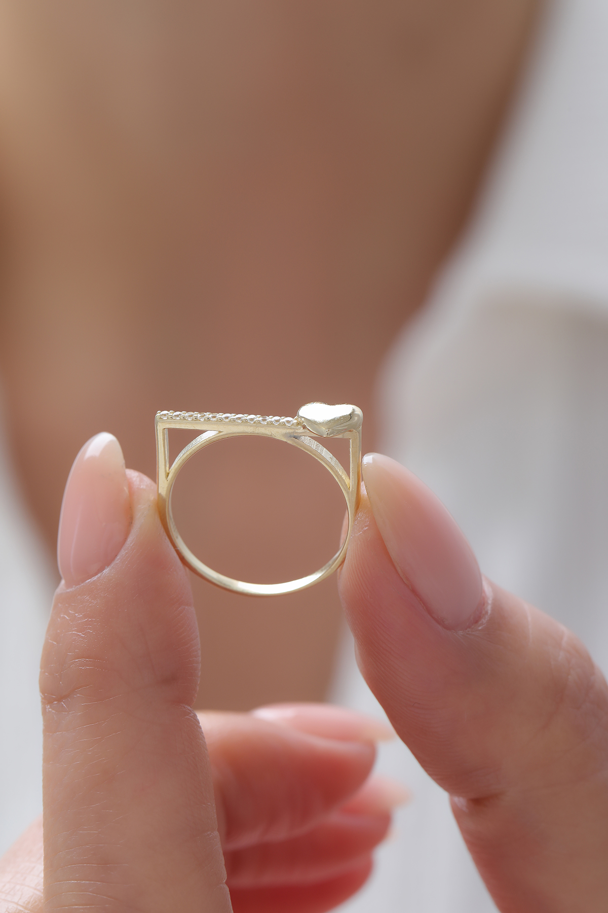 Dikdörtgen Kalp Detay Yüzük - Yavuz Kuyumculuk (3)