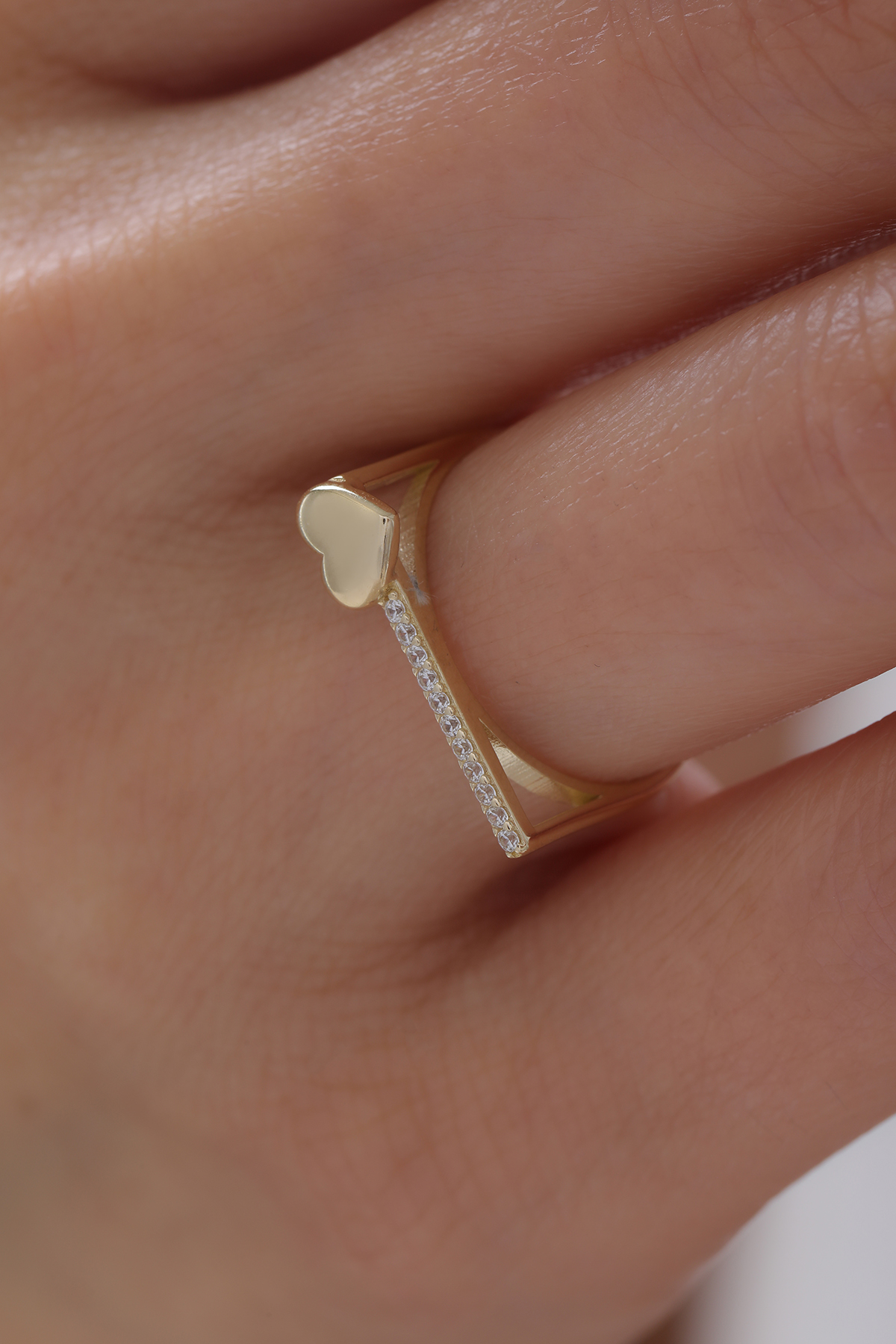 Dikdörtgen Kalp Detay Yüzük - Yavuz Kuyumculuk (2)