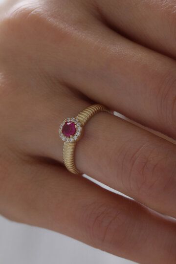 İstiridye Yakut Yüzük - 3