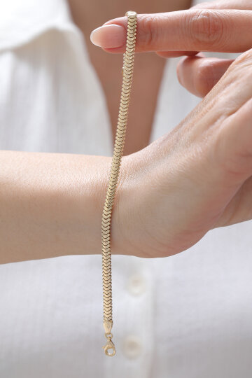 İtalyan Balık Sırtı Bileklik - 2