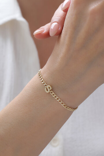 Kişiselleştirilebilir Gurmet Harf Bileklik - 1