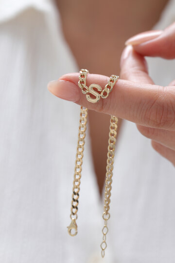 Kişiselleştirilebilir Gurmet Harf Bileklik - 3