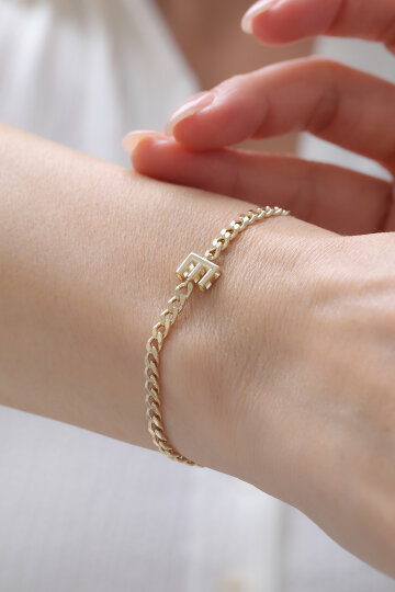 Kişiselleştirilebilir Gurmet Harf Bileklik - 5