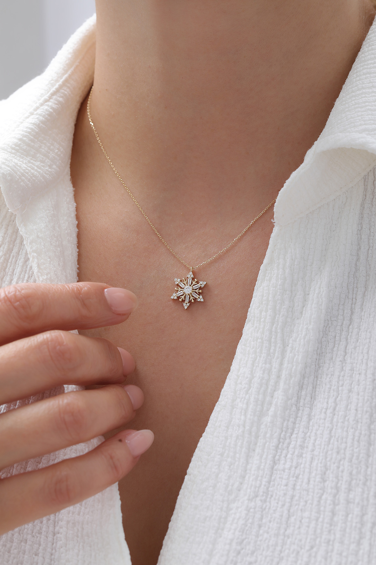 Kristal Kartanesi Kolye - Yavuz Kuyumculuk (1)