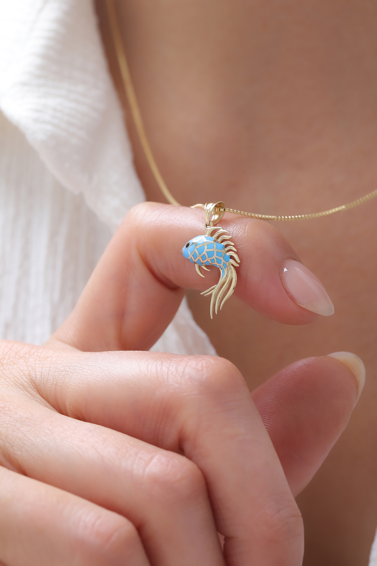 Küp Zincir Balık Kolye - Yavuz Kuyumculuk (2)