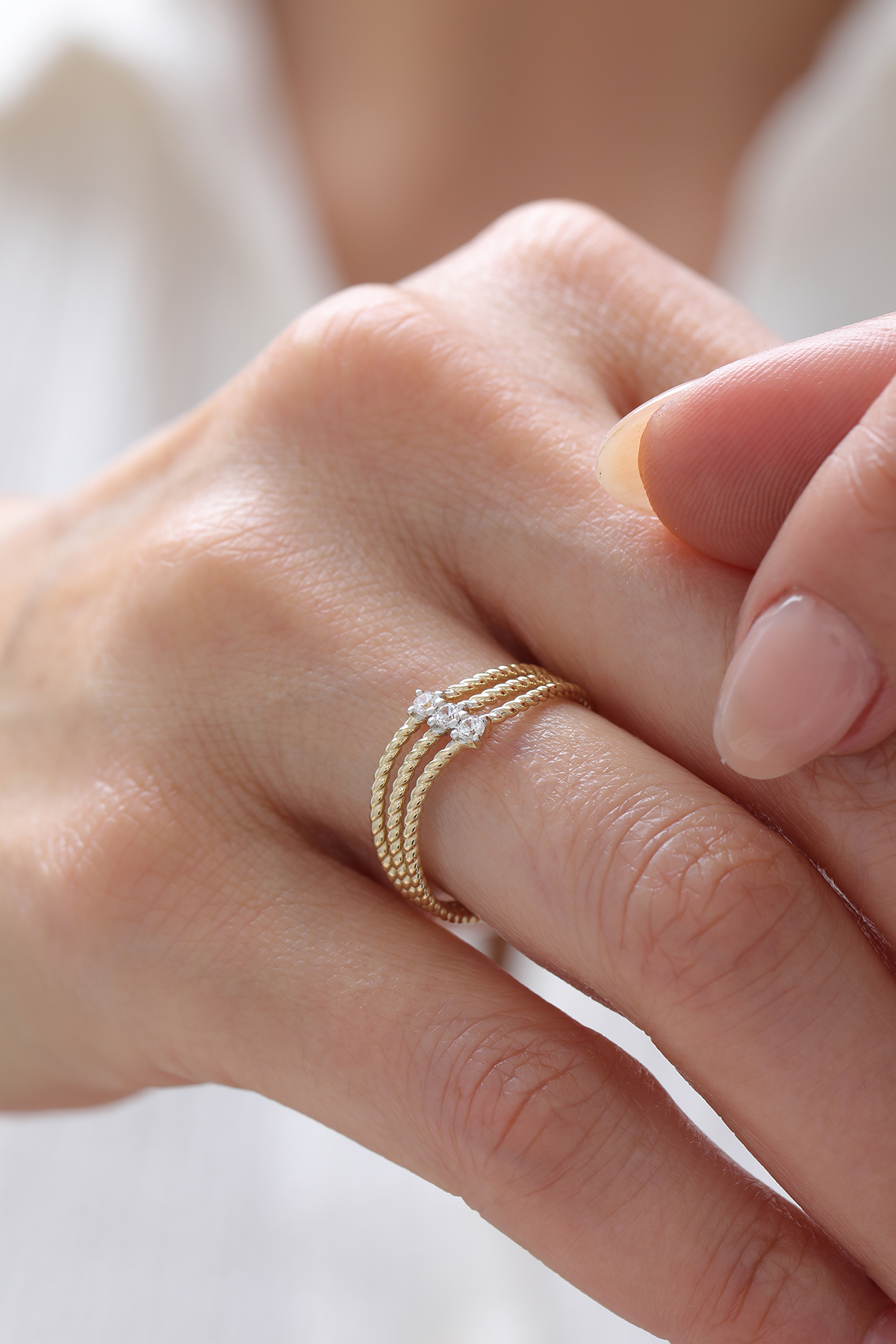 Modern Taşlı Yüzük - Yavuz Kuyumculuk (1)