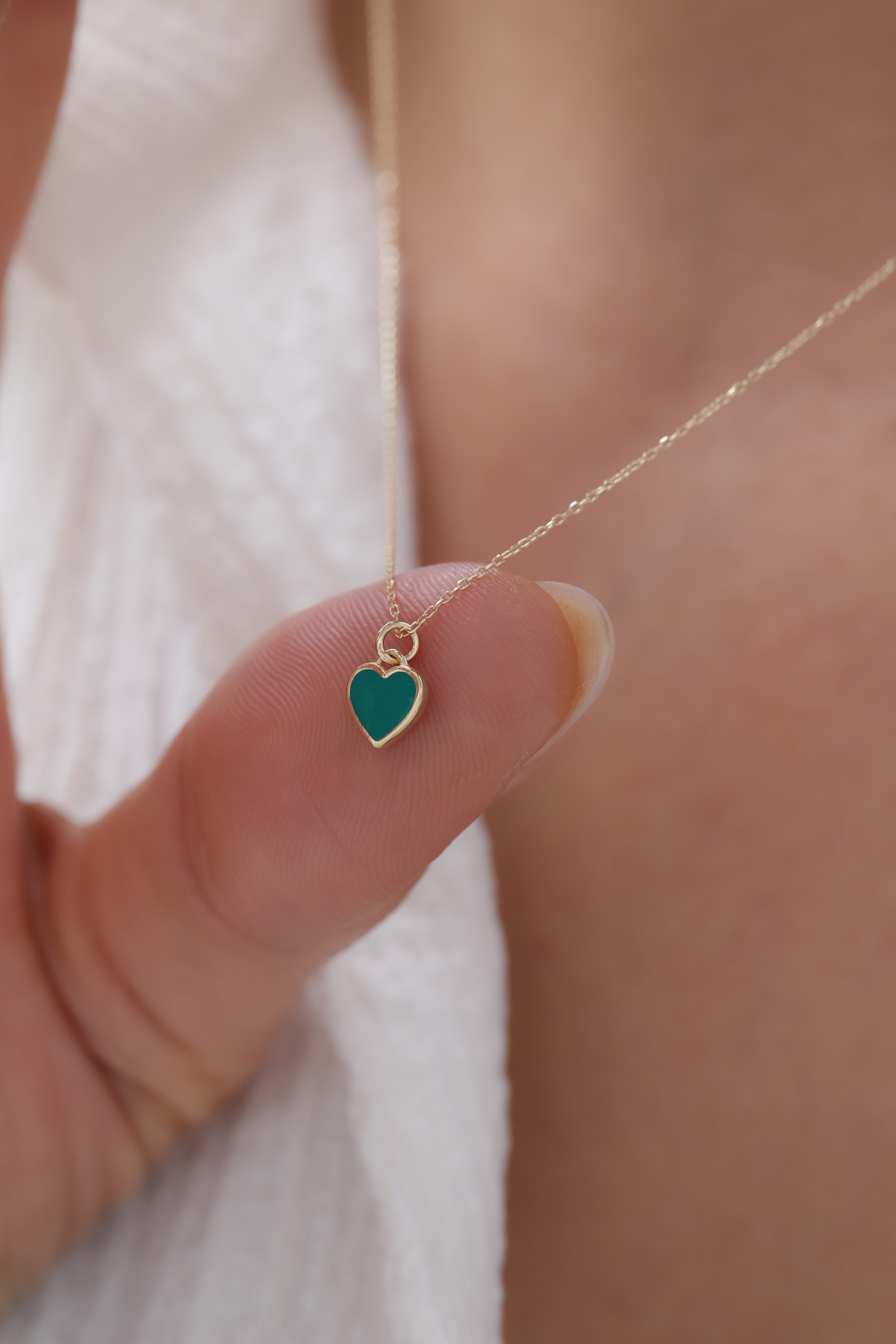 Renkli Kalp Kolye - Yavuz Kuyumculuk