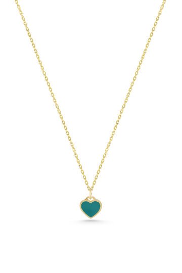 Renkli Kalp Kolye - 2