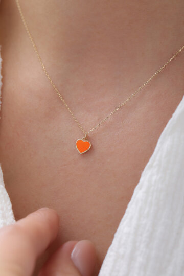 Renkli Kalp Kolye - 2