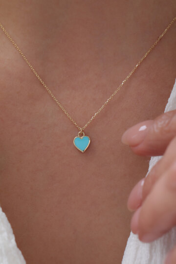 Renkli Kalp Kolye - 3