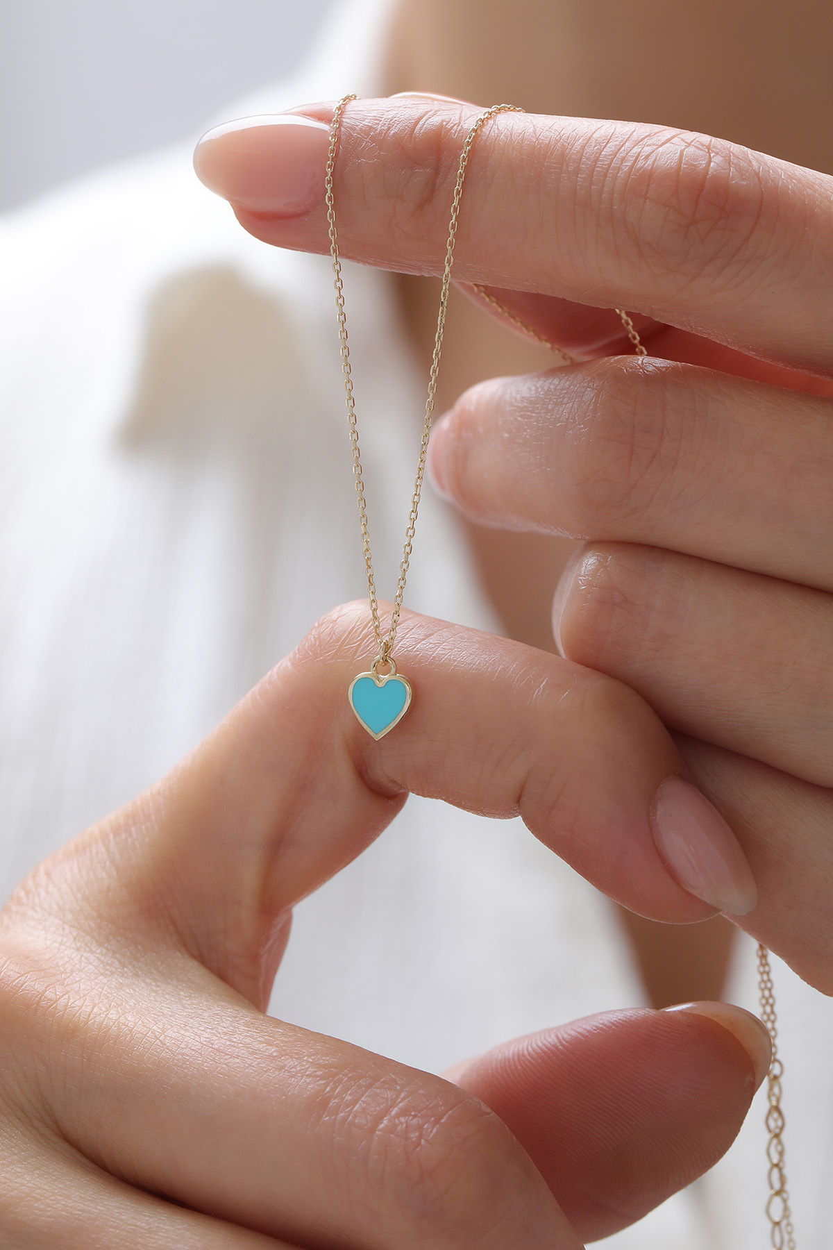 Renkli Kalp Kolye - Yavuz Kuyumculuk (3)