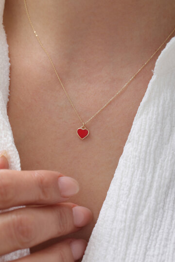 Renkli Kalp Kolye - 2