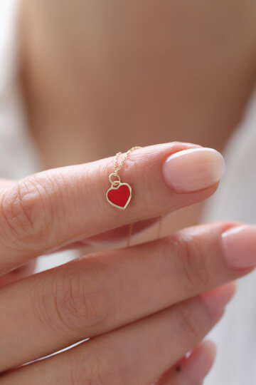 Renkli Kalp Kolye - 3