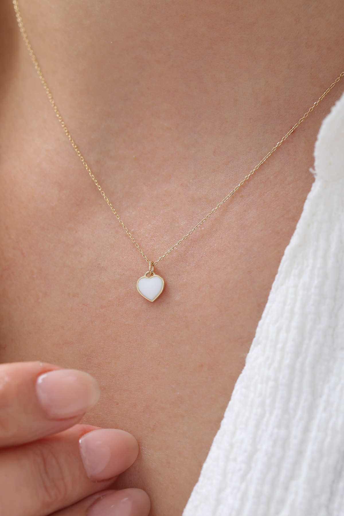 Renkli Kalp Kolye - Yavuz Kuyumculuk (1)