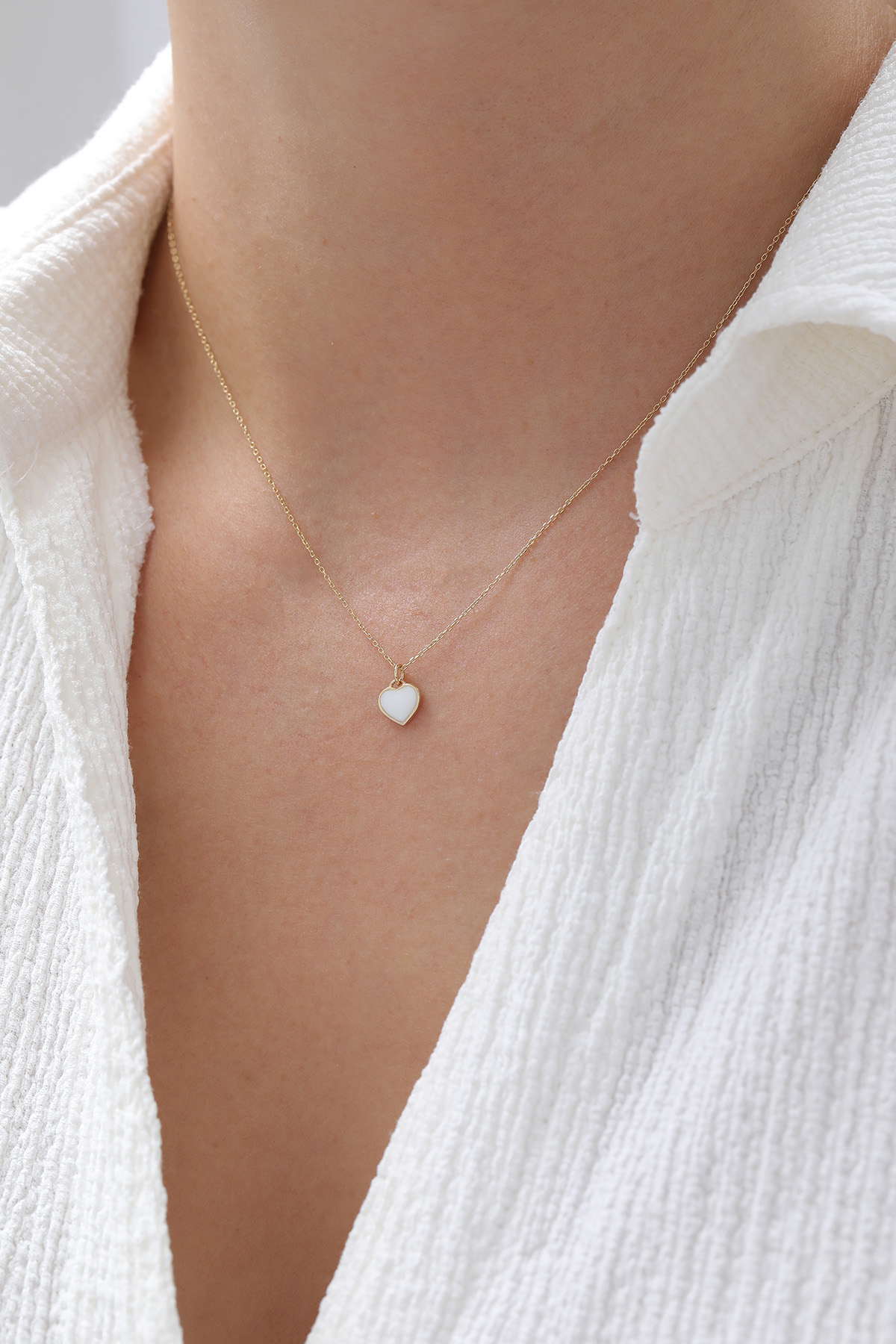 Renkli Kalp Kolye - Yavuz Kuyumculuk (1)