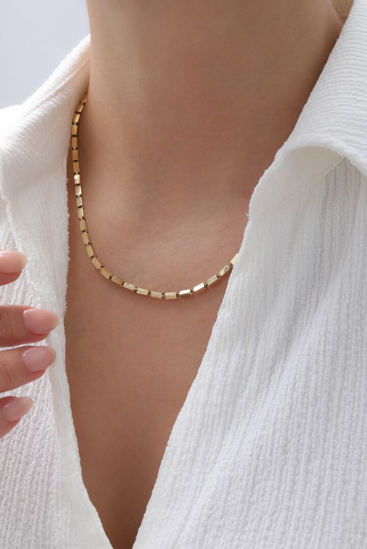 Sıralı Külçe Kolye - Yavuz Kuyumculuk