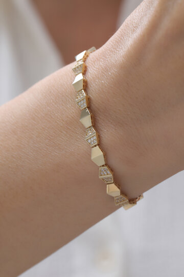 Taşlı Snake Bileklik - 2