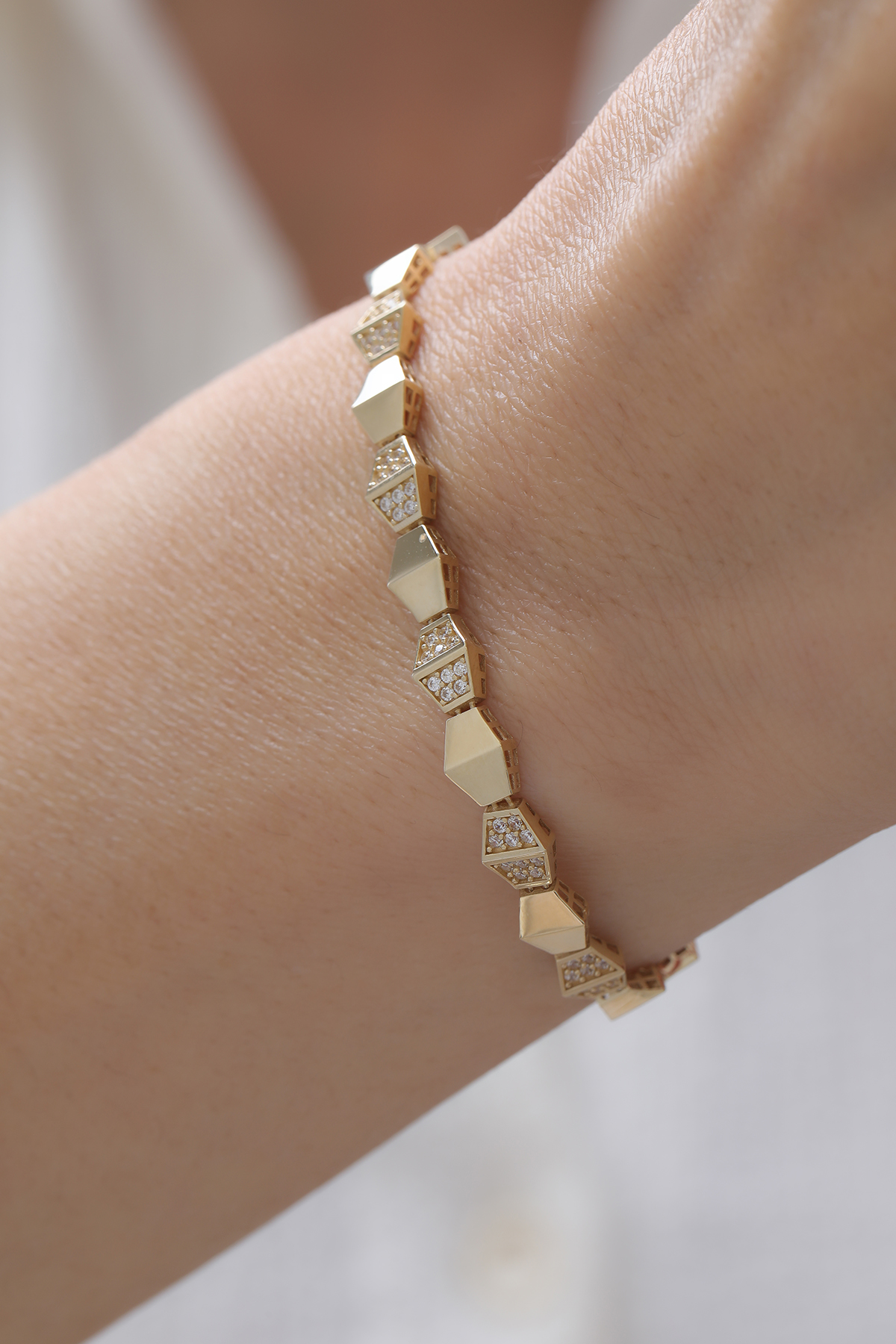 Taşlı Snake Bileklik - Yavuz Kuyumculuk (1)