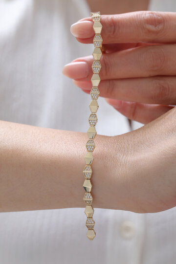 Taşlı Snake Bileklik - 3