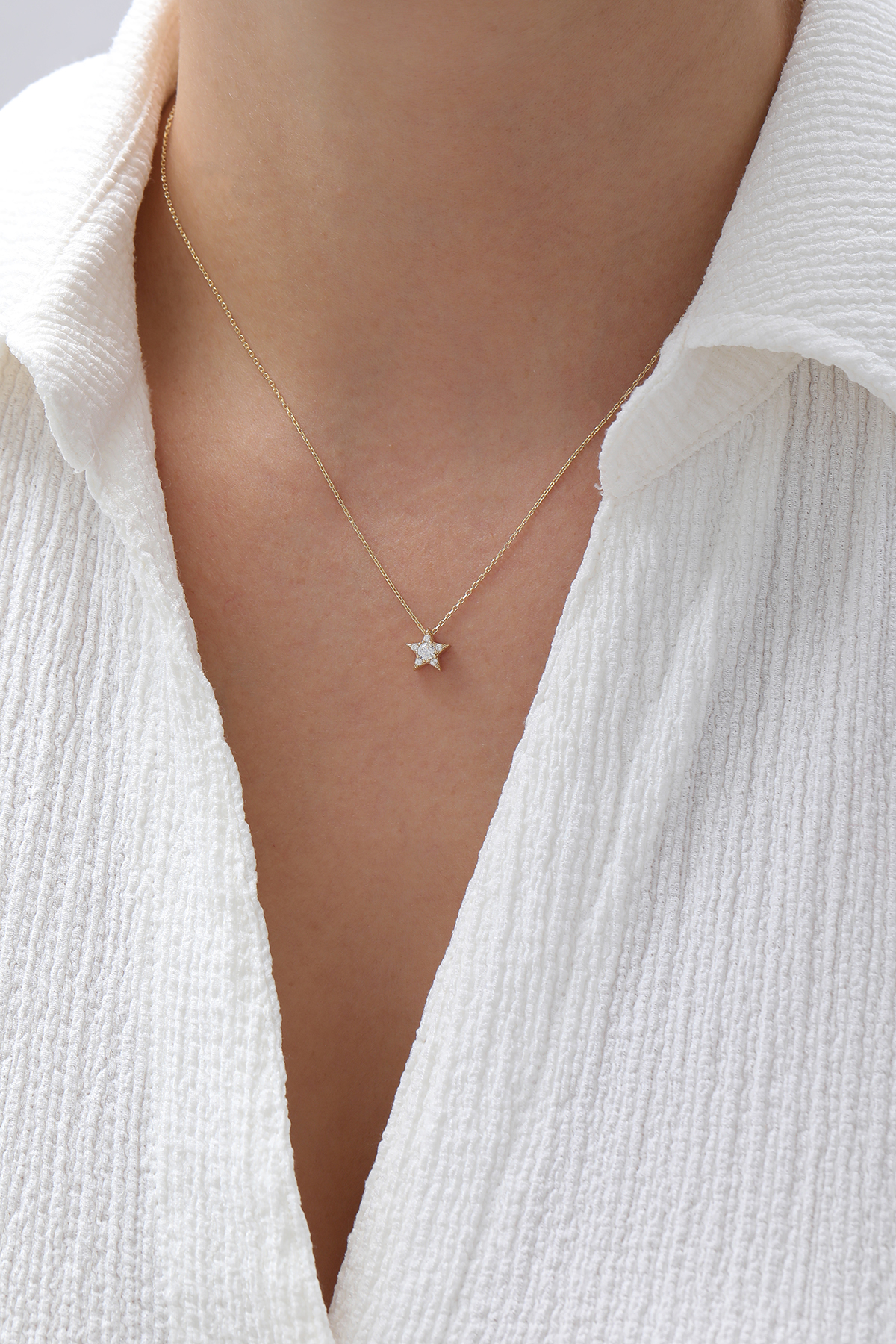 Taşlı Yıldız Kolye - Yavuz Kuyumculuk (1)