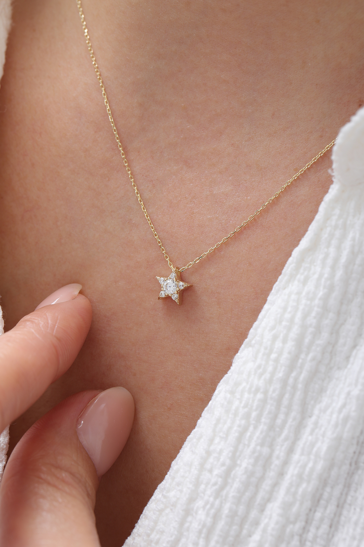 Taşlı Yıldız Kolye - Yavuz Kuyumculuk (2)