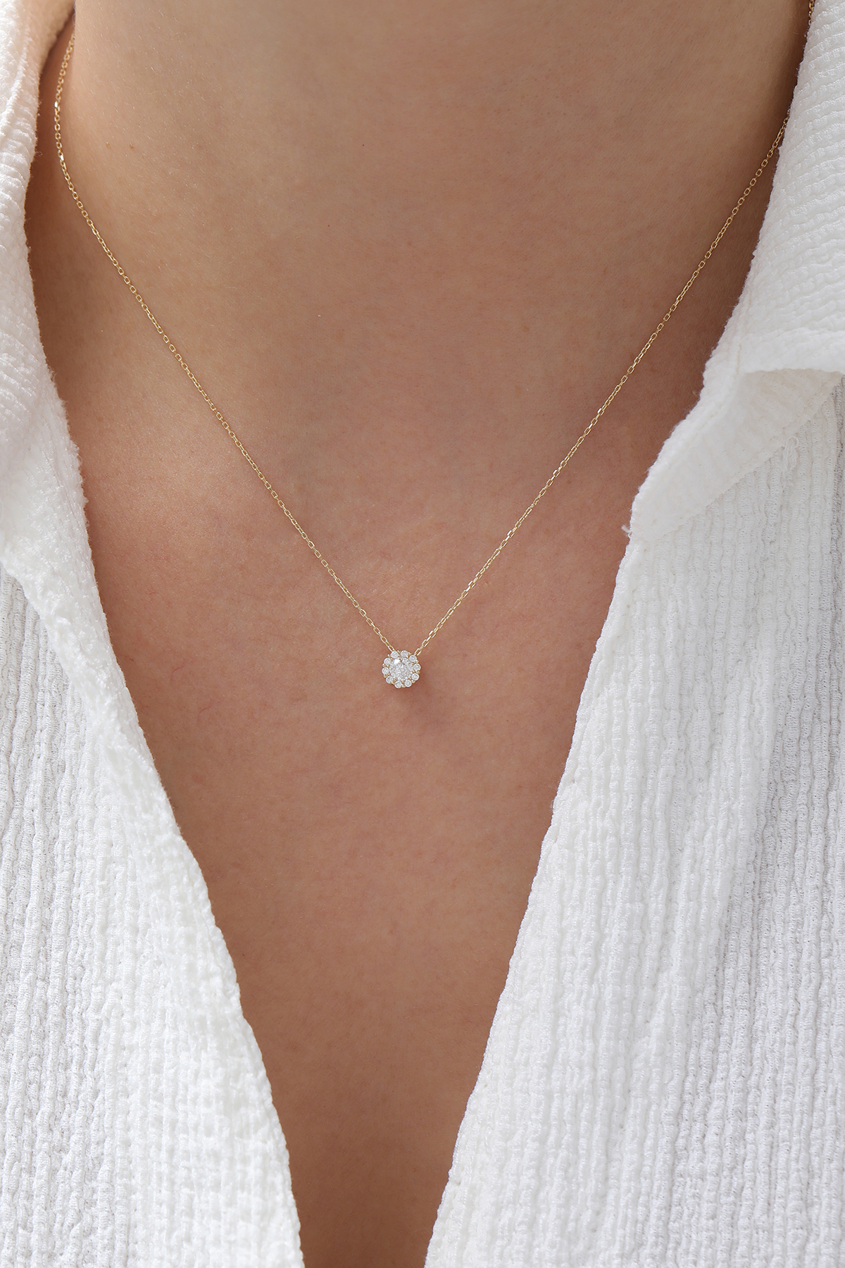 Yuvarlak Baget Kolye - Yavuz Kuyumculuk (1)