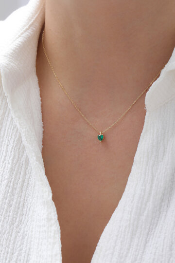 Zümrüt Tektaş Kolye - 2