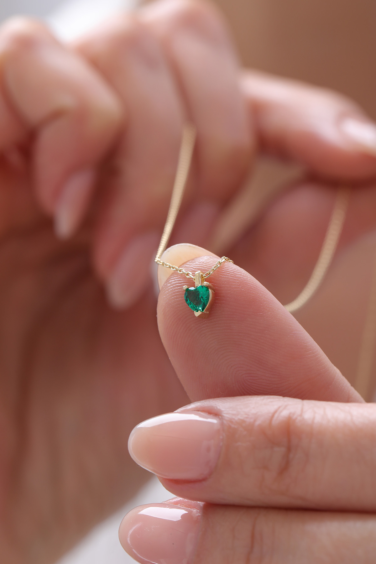 Zümrüt Tektaş Kolye - Yavuz Kuyumculuk (1)