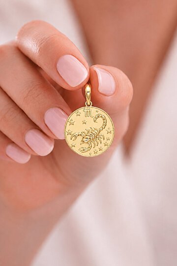 Akrep Burç Kolye Ucu Charm - 1