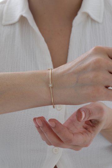 Altıgen Taşlı Kelepçe - 2