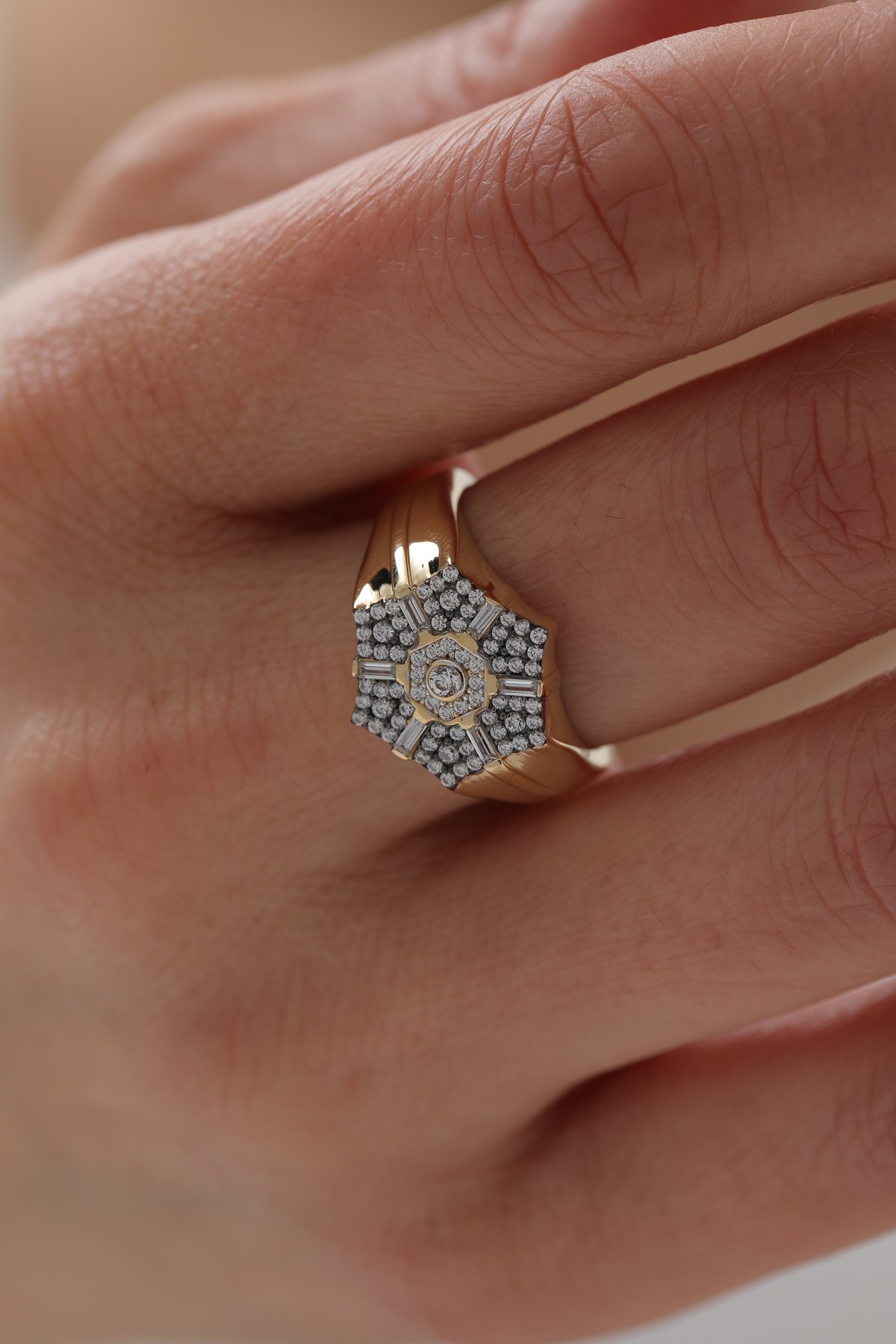 Altıgen Trapez Yüzük - Yavuz Kuyumculuk (2)