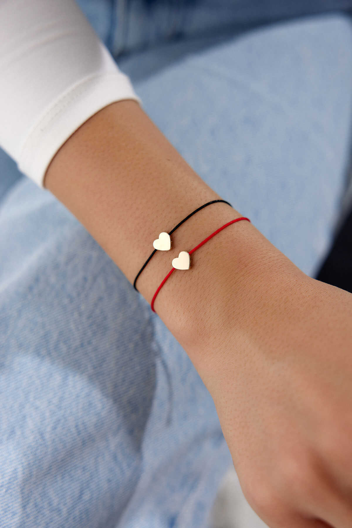 Altın Kalpli İp Bileklik - Yavuz Kuyumculuk (4)