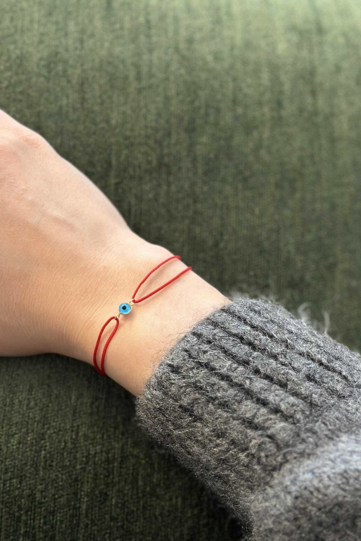 Altın Nazar Boncuğu Kırmızı İp Bileklik - Yavuz Kuyumculuk (4)