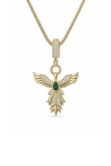 Anka Kuşu Charm Kolye - 1