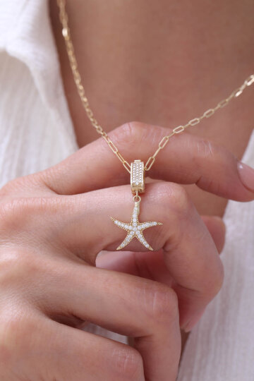 Ataş Zincir Deniz Yıldızı Kolye - 1
