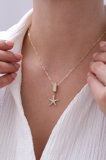 Ataş Zincir Deniz Yıldızı Kolye - 3
