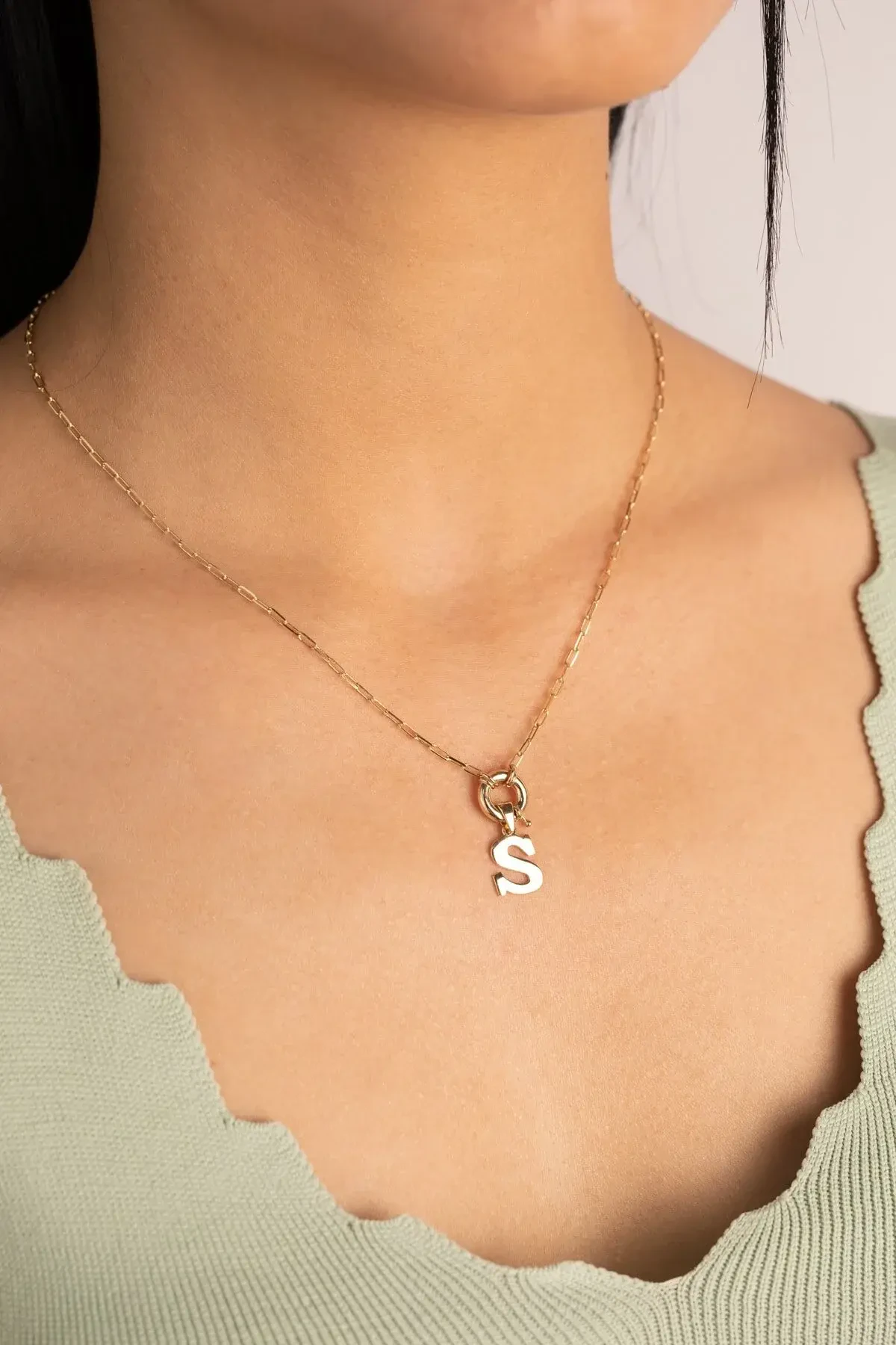 Ataş Zincir Harf Kolye Ince - Yavuz Kuyumculuk (1)