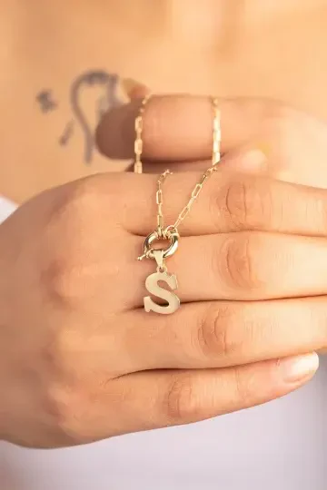 Ataş Zincir Harf Kolye Ince - 2