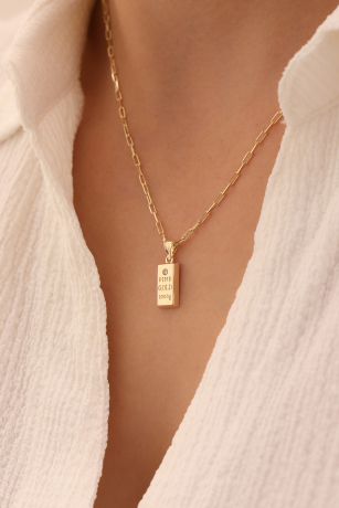 Ataş Zincir Külçe Kolye - 3