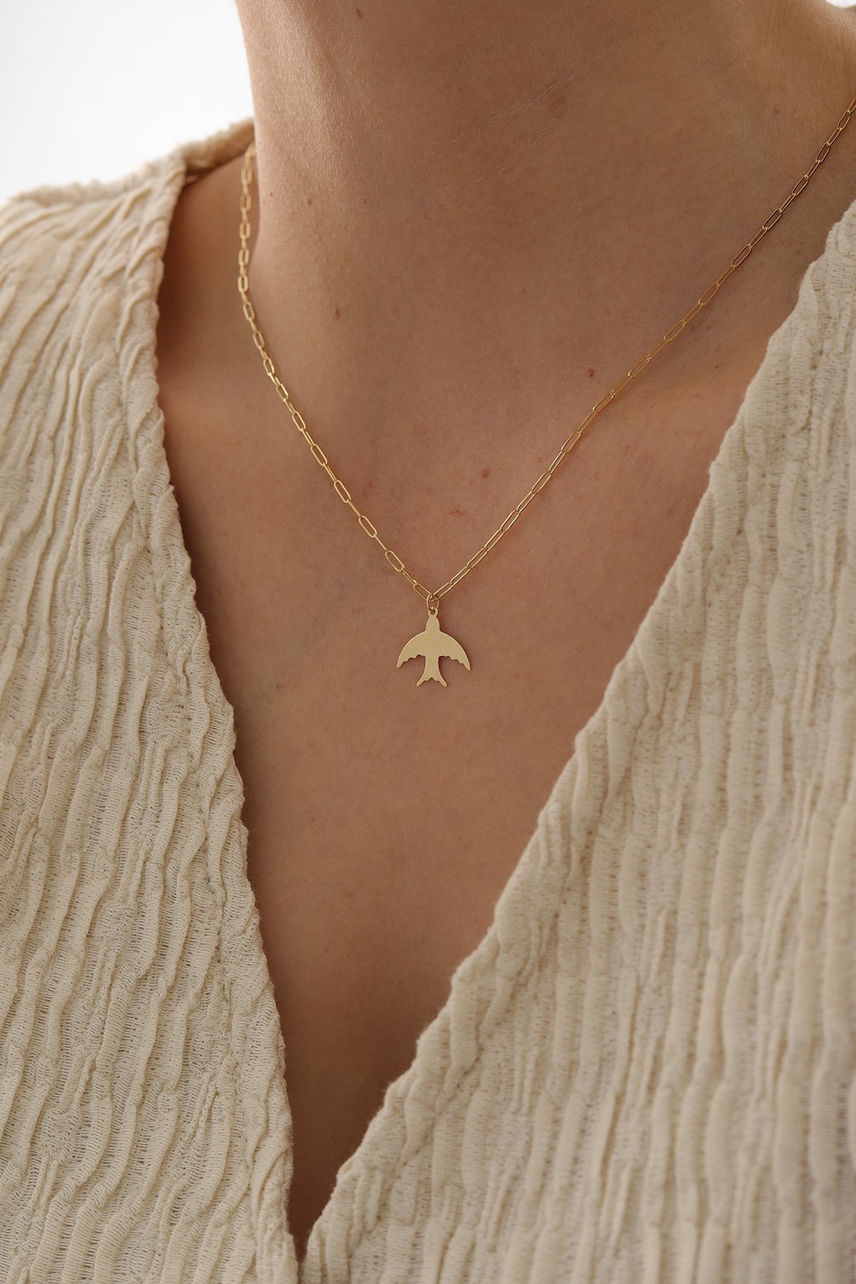 Ataş Zincir Kuş Kolye - Yavuz Kuyumculuk (1)