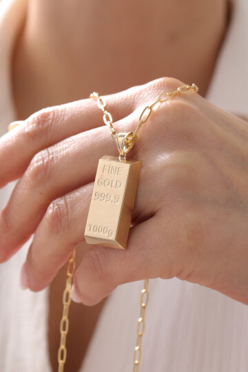 Ataş Zincir Mega Külçe Kolye - 3