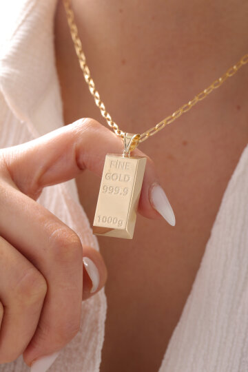 Ataş Zincir Mega Külçe Kolye - 2